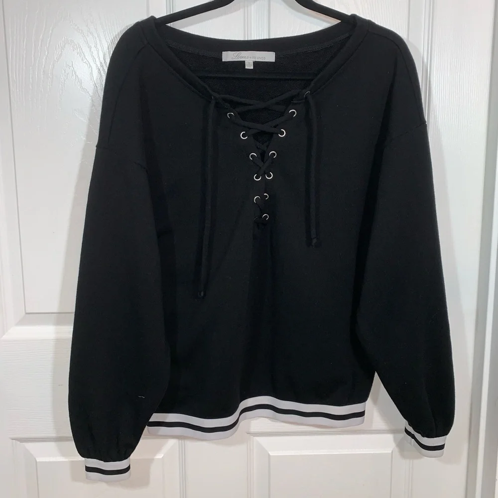Lovers + Friends Pullover Tie Front Sweater